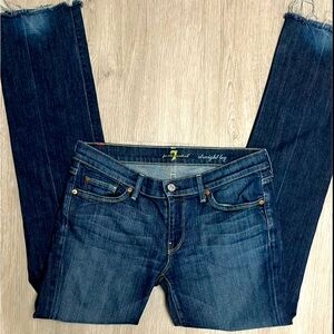 7 jeans frayed bottom